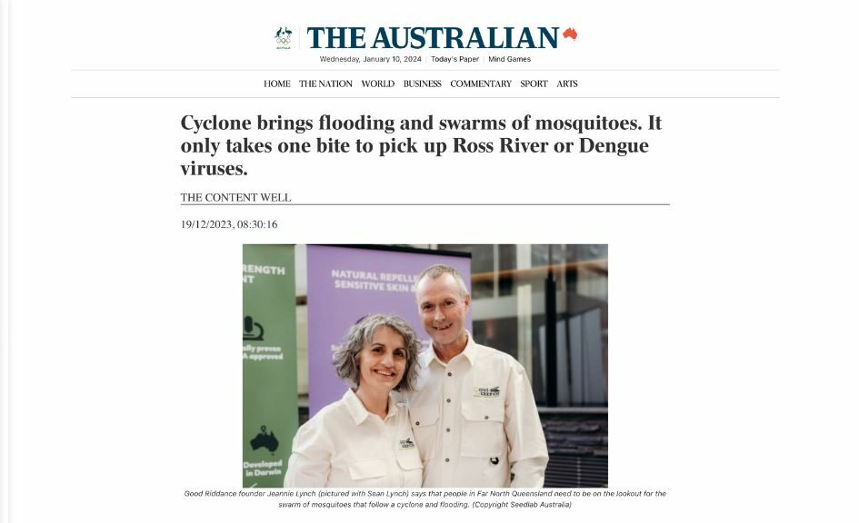 Good Riddance featured on The Australia website