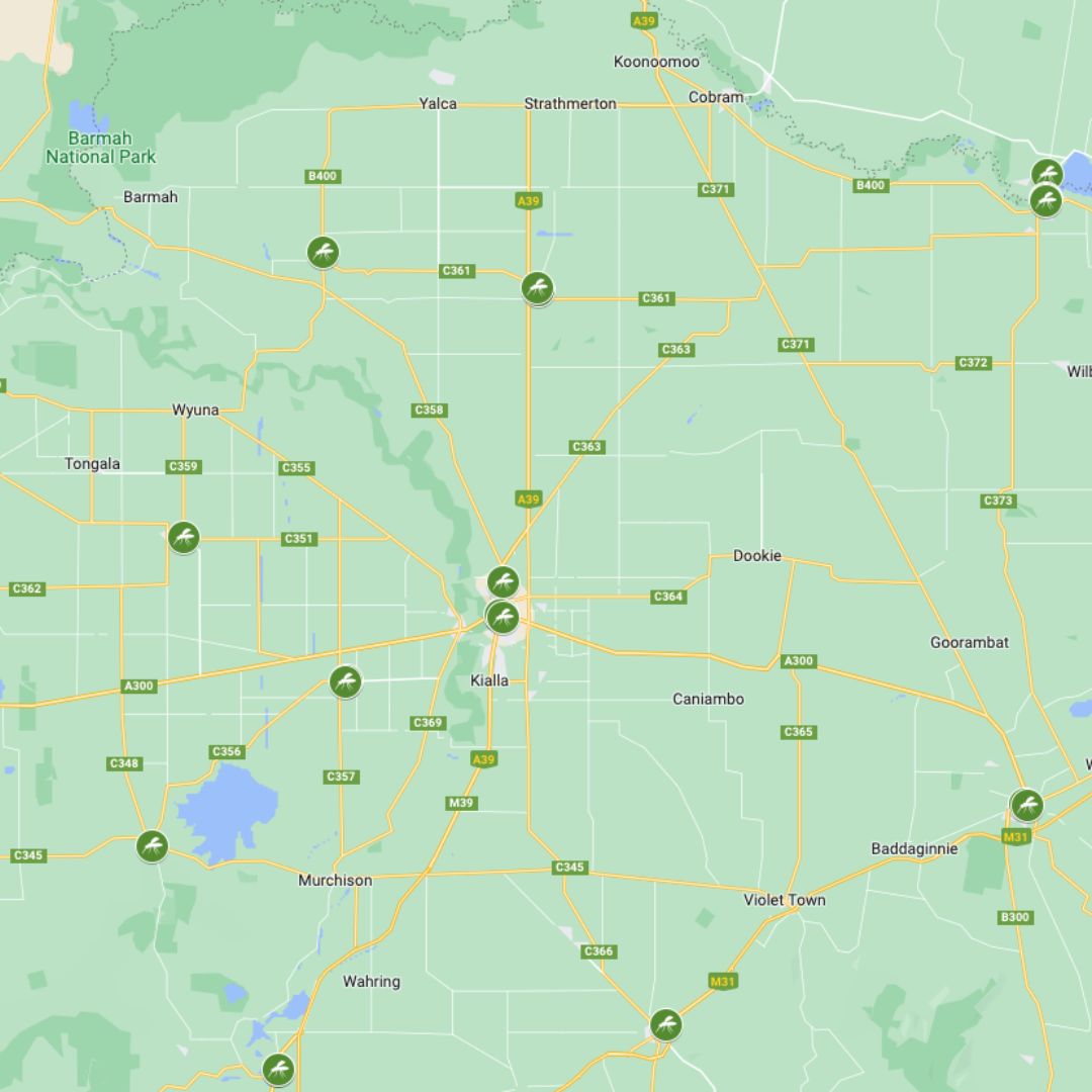 Map of where to buy Good Riddance Insect Repellent in Shepparton