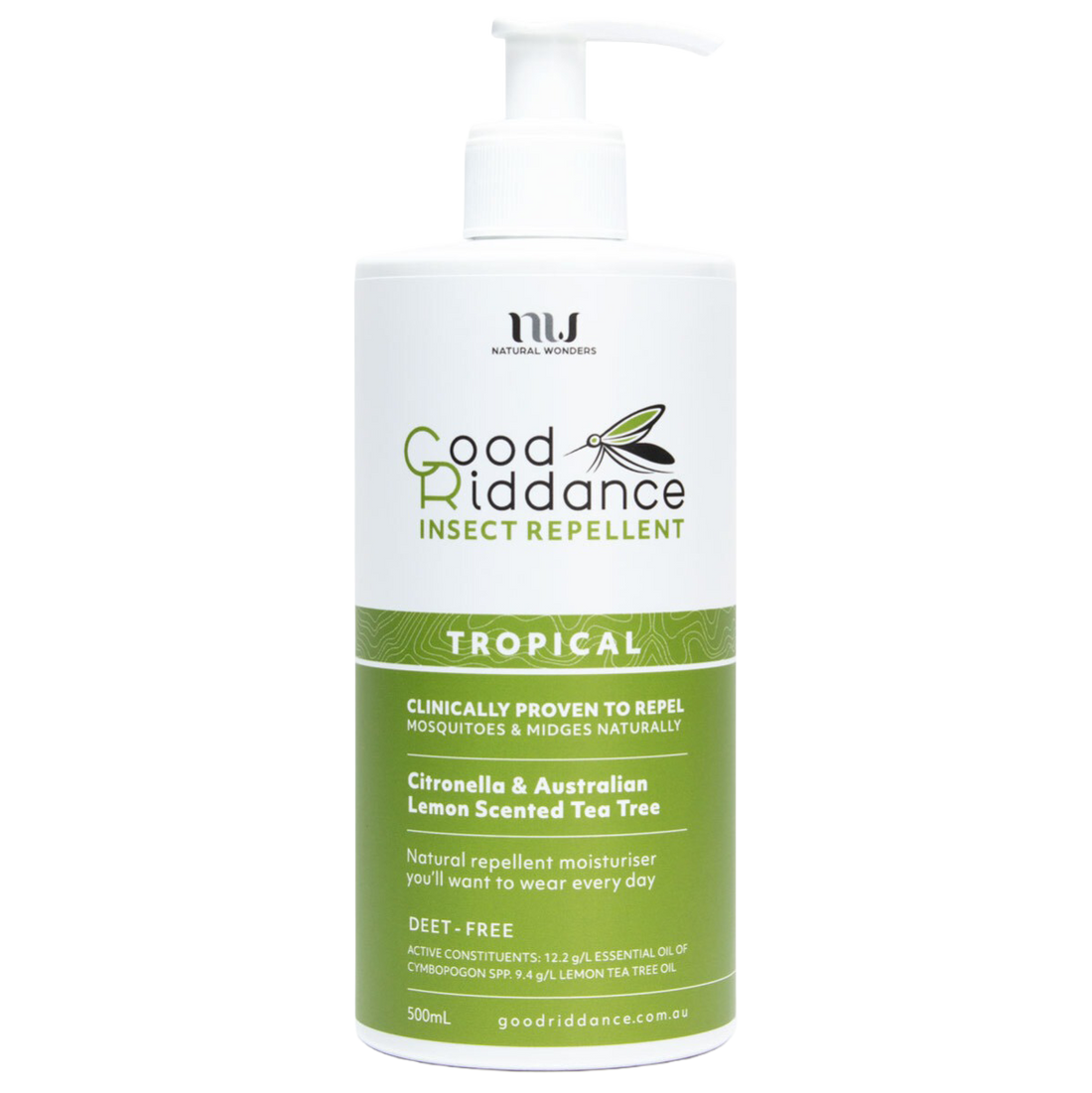 Good Riddance Tropical Insect Repellent 500ml