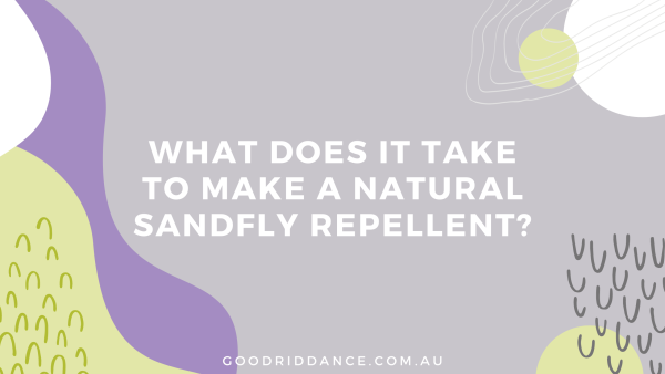 What does it take to make a natural sandfly repellent?