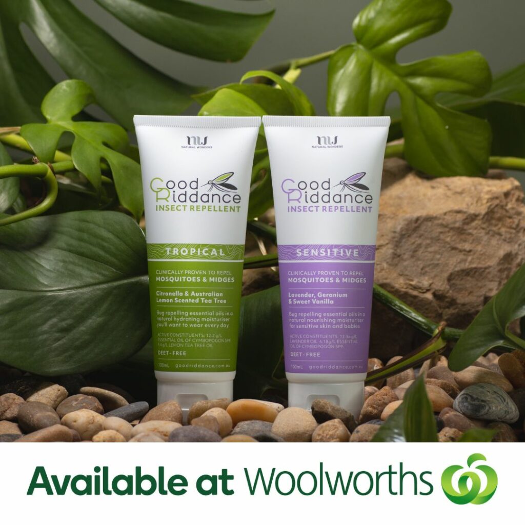 Good Riddance Insect Repellent now available at select Woolworths stores